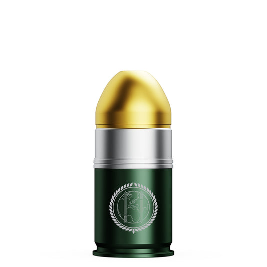 A Block 40mm HE grenade flask