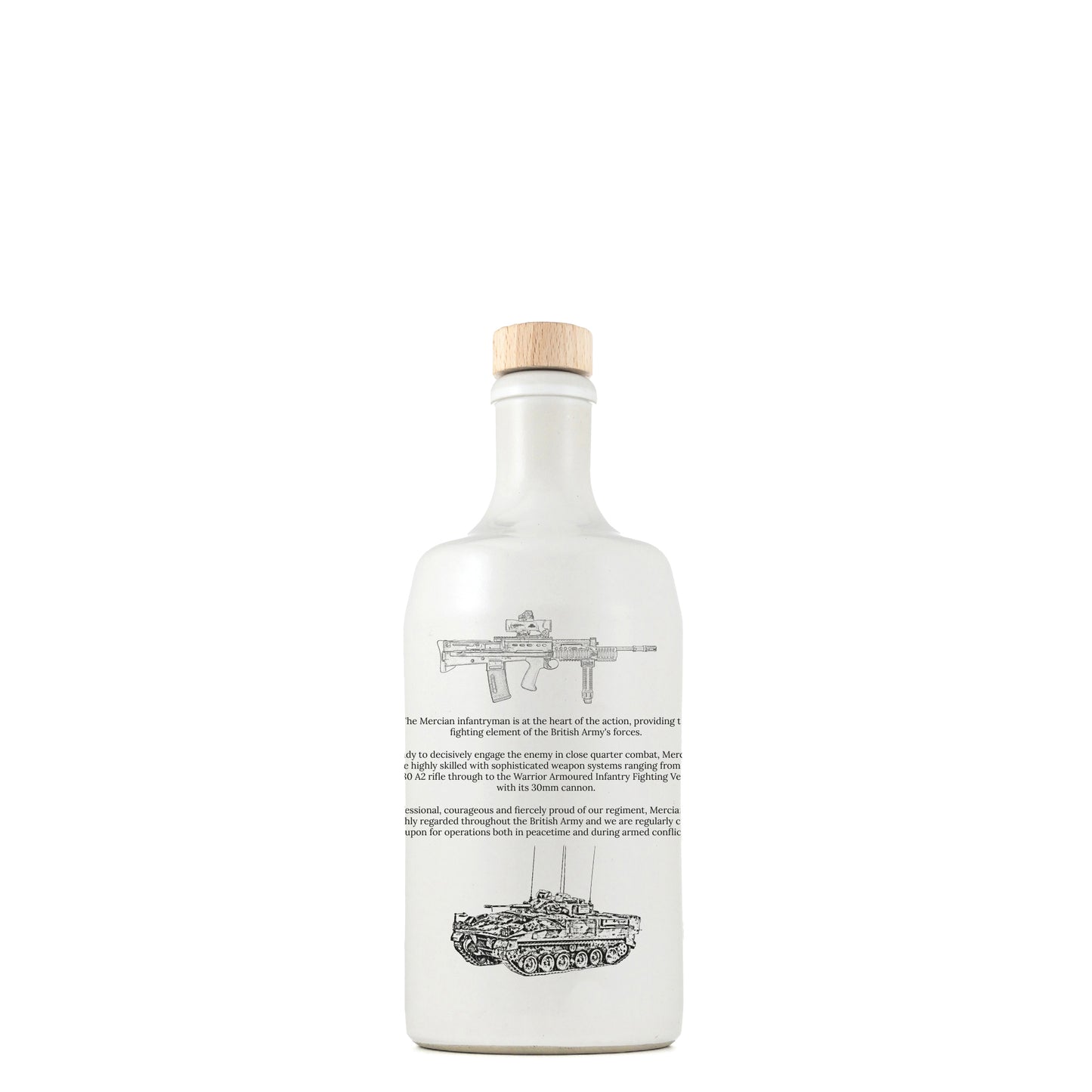 Mercians Vodka White Ceramic 70cl