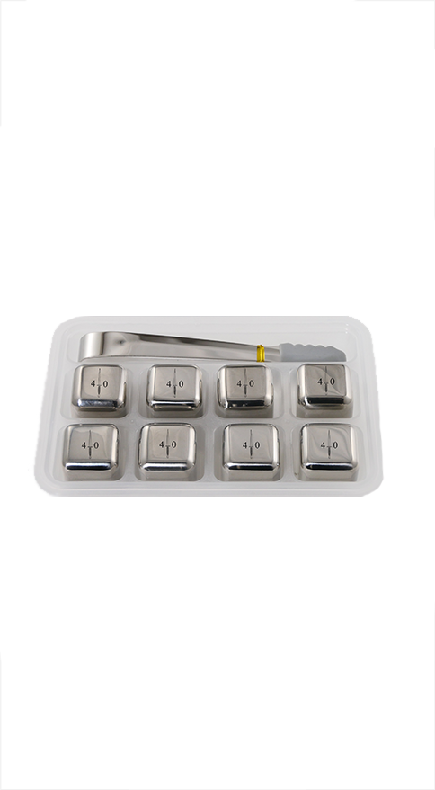 40 Commando Stainless Steel Ice Cubes